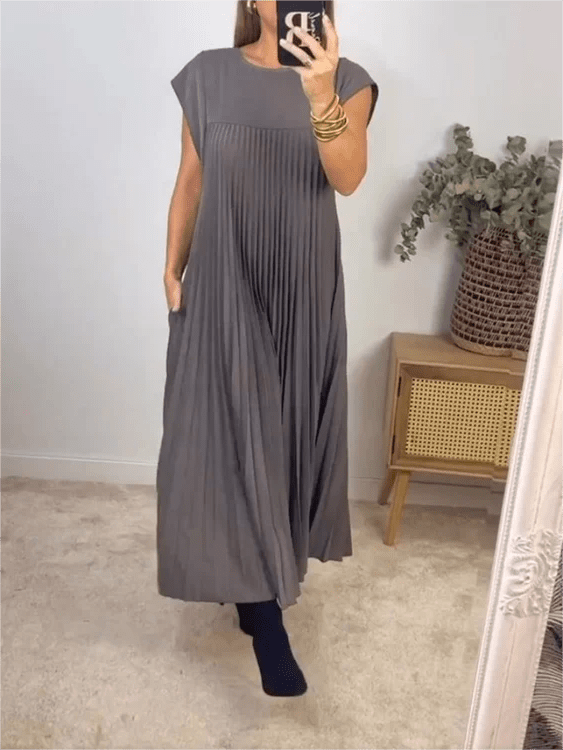 Meg | Pleated Elegant Dress