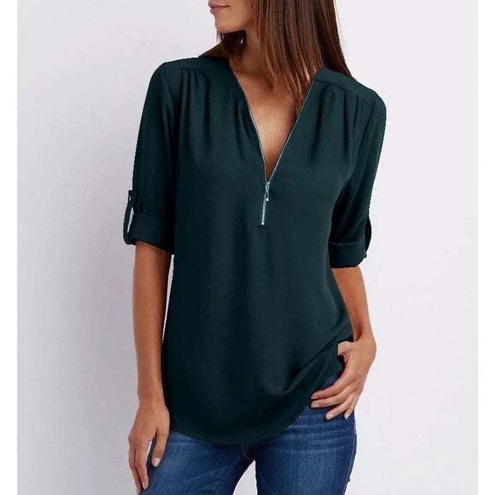Harlow | Relaxed Zip Blouse