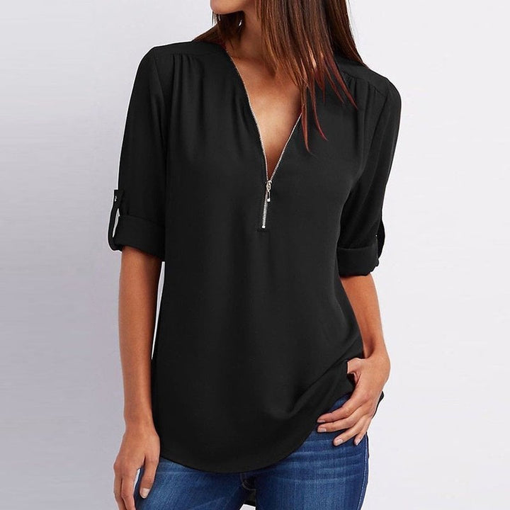 Harlow | Relaxed Zip Blouse