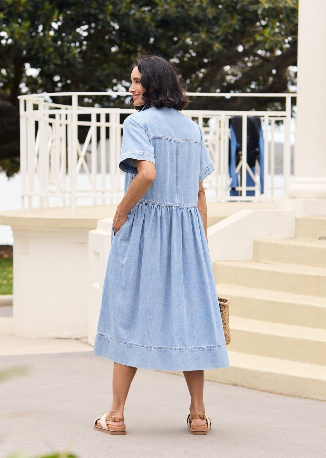 Viella | Breezy Blue Shirtdress