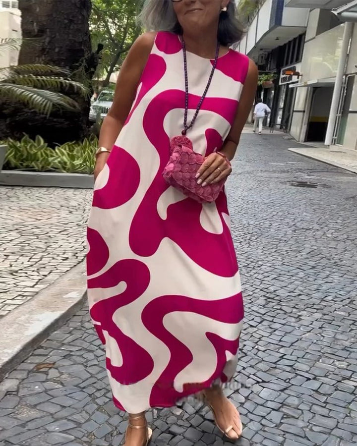 Reese | Sleeveless Geometric Dress