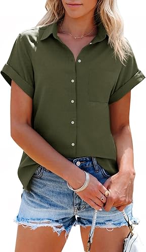 Magdalene | Striped V-Neck Blouse