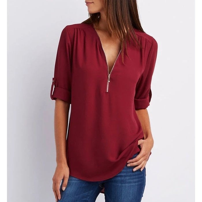 Harlow | Relaxed Zip Blouse