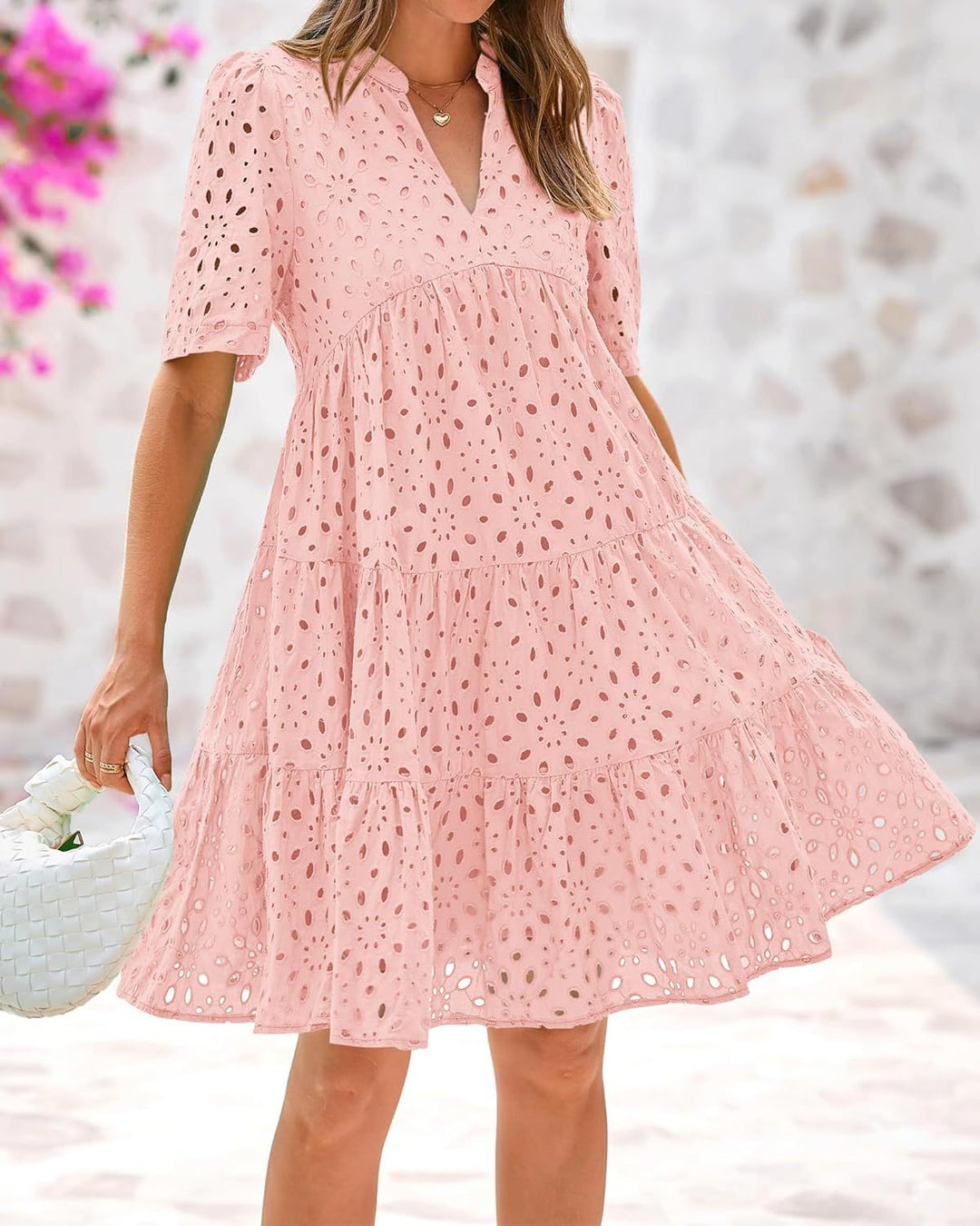 Ella | Lace Ruffle Dress