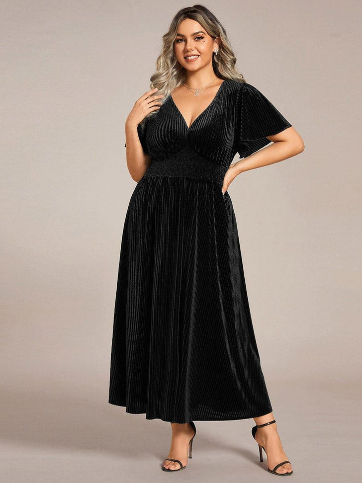 Bettina | Plus Size Velvet Dress