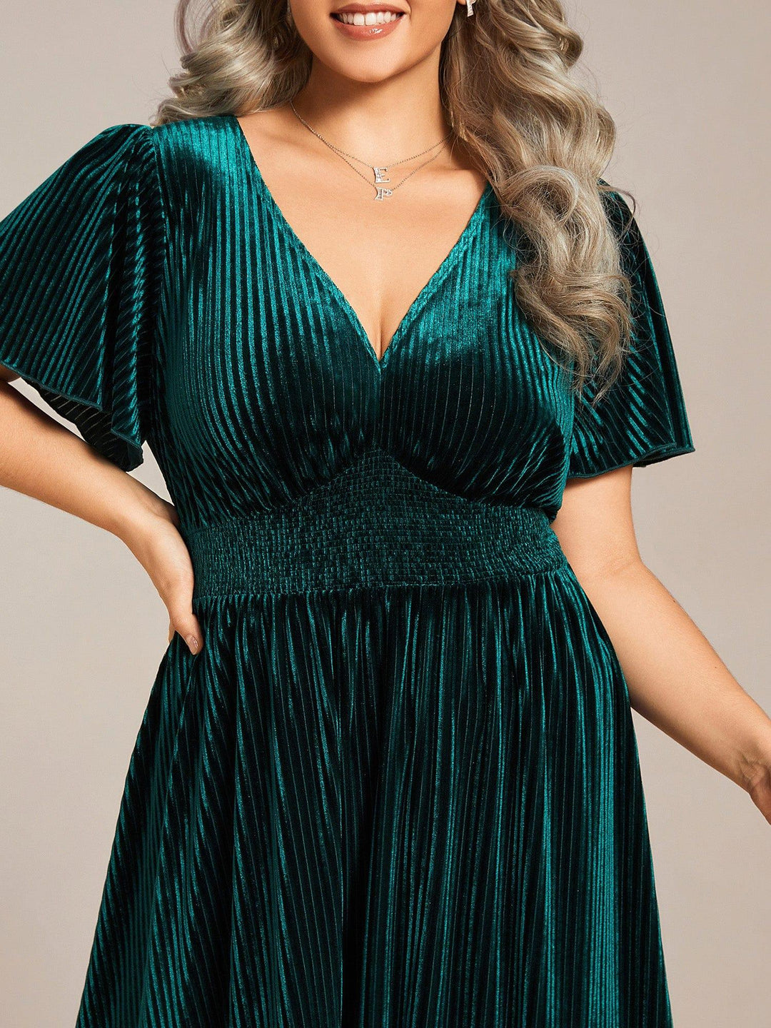 Bettina | Plus Size Velvet Dress
