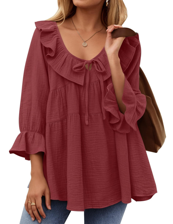 Micaela | Ruffle Tunic Shirt