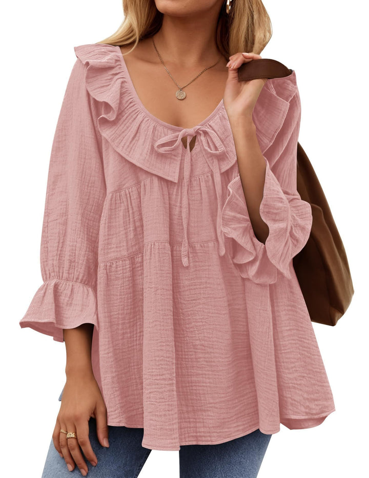 Micaela | Ruffle Tunic Shirt