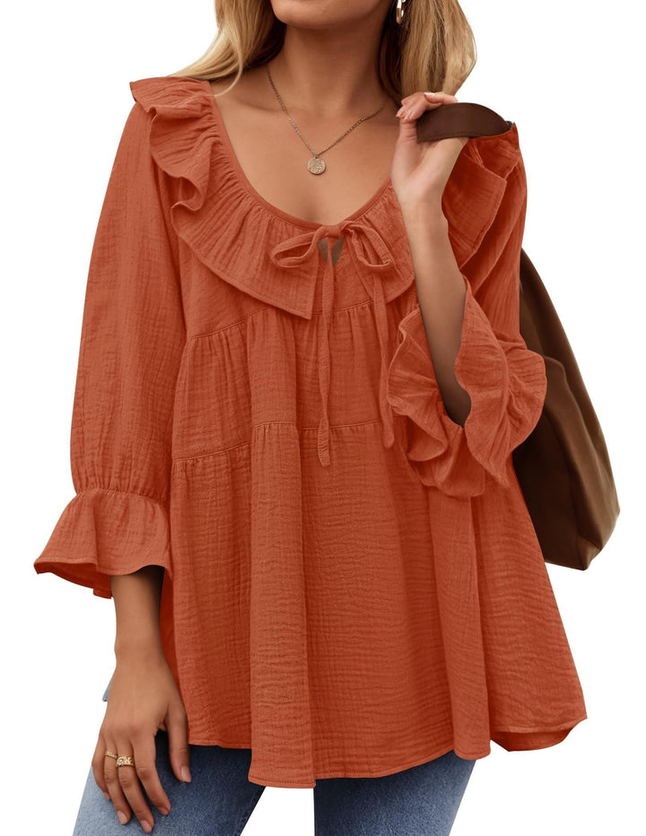 Micaela | Ruffle Tunic Shirt