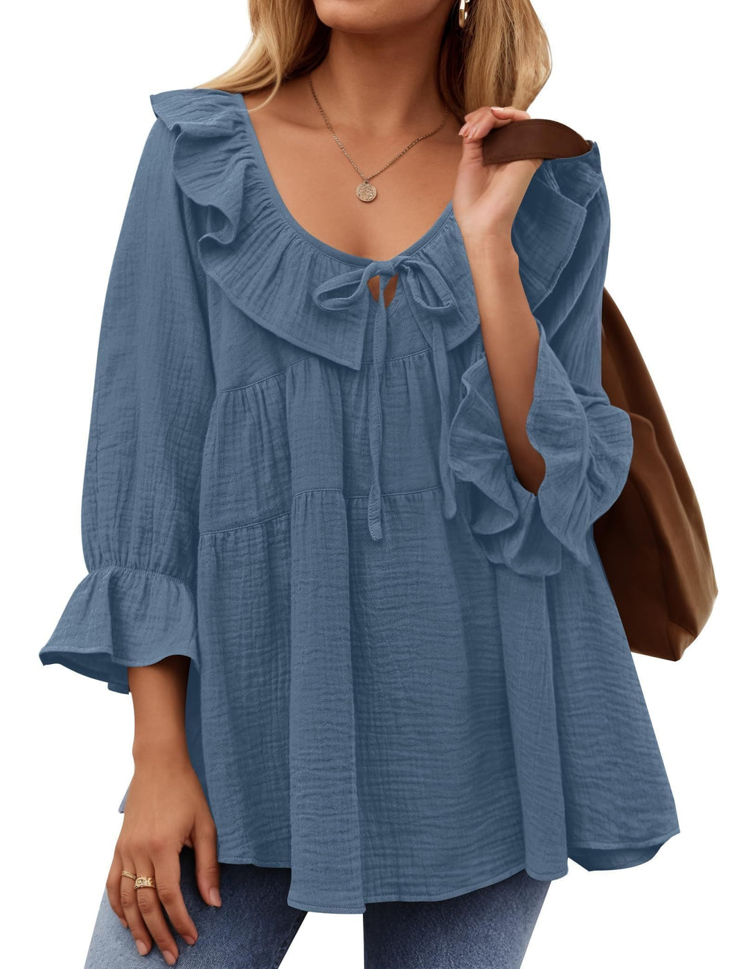 Micaela | Ruffle Tunic Shirt
