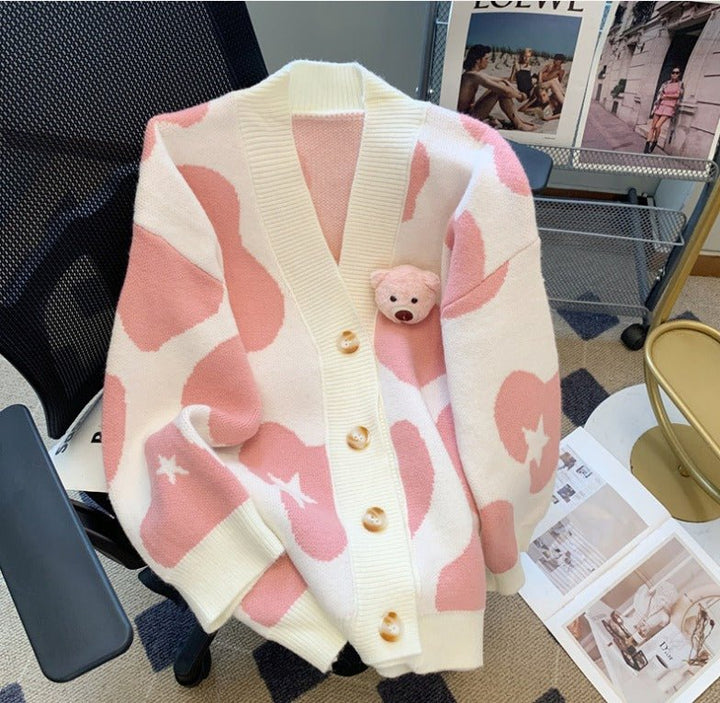 Nami | Pink Heart Sweater