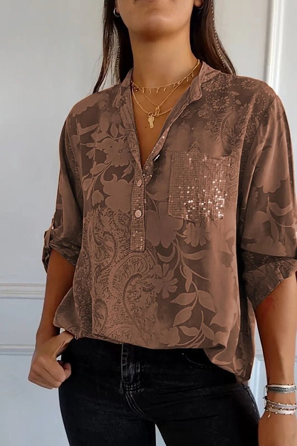 Ayame | Elegant Sequin Top