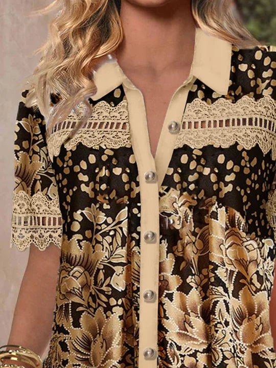 Trina | Lace Graphic Top