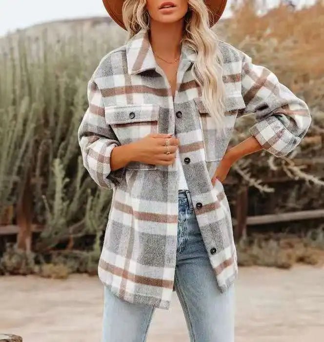 Magilsa | Elegant Plaid Shirt