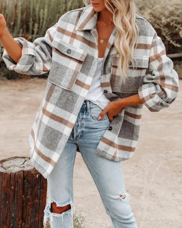 Magilsa | Elegant Plaid Shirt