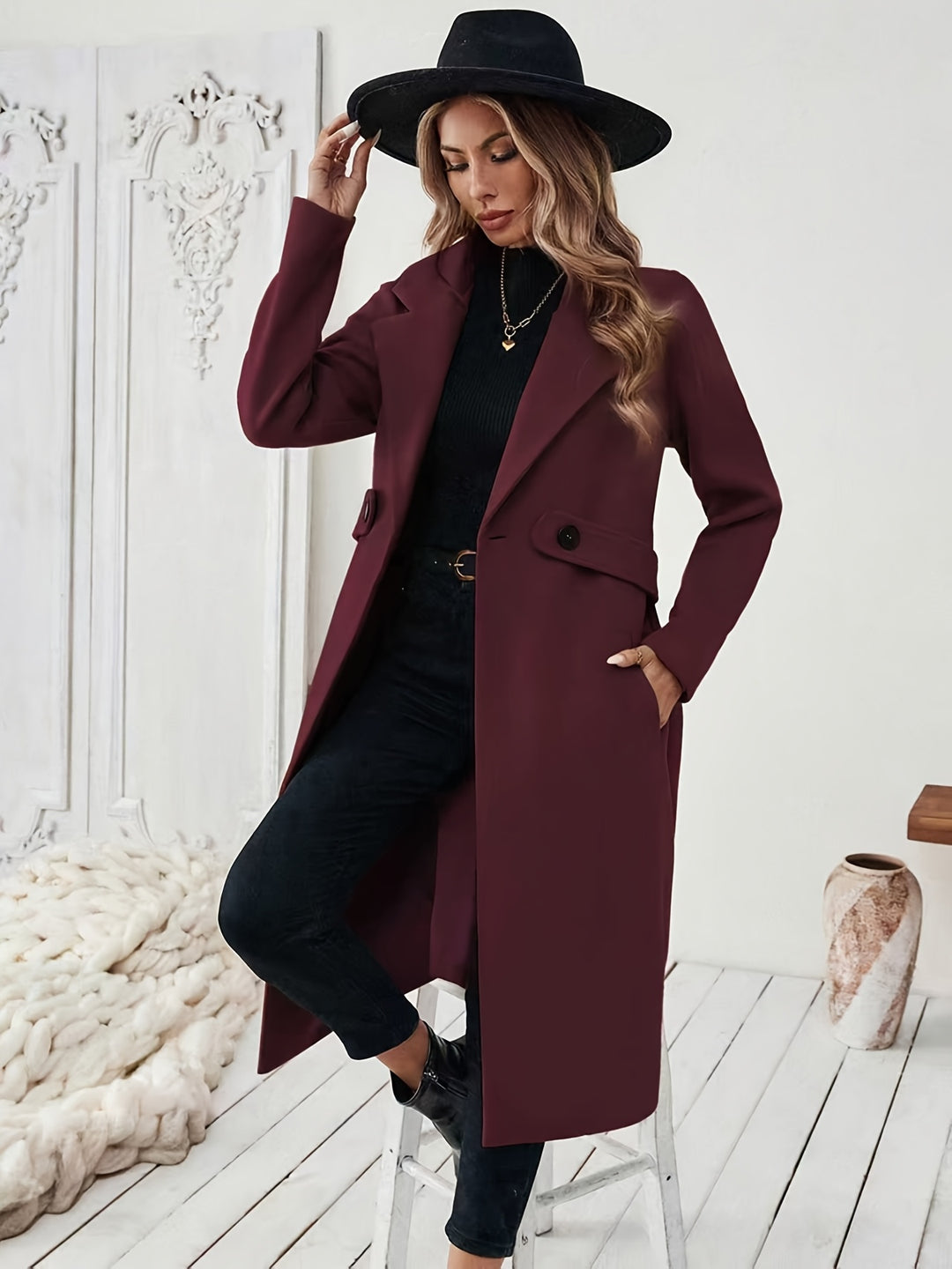 Jamila | Timeless Tailored Long Coat
