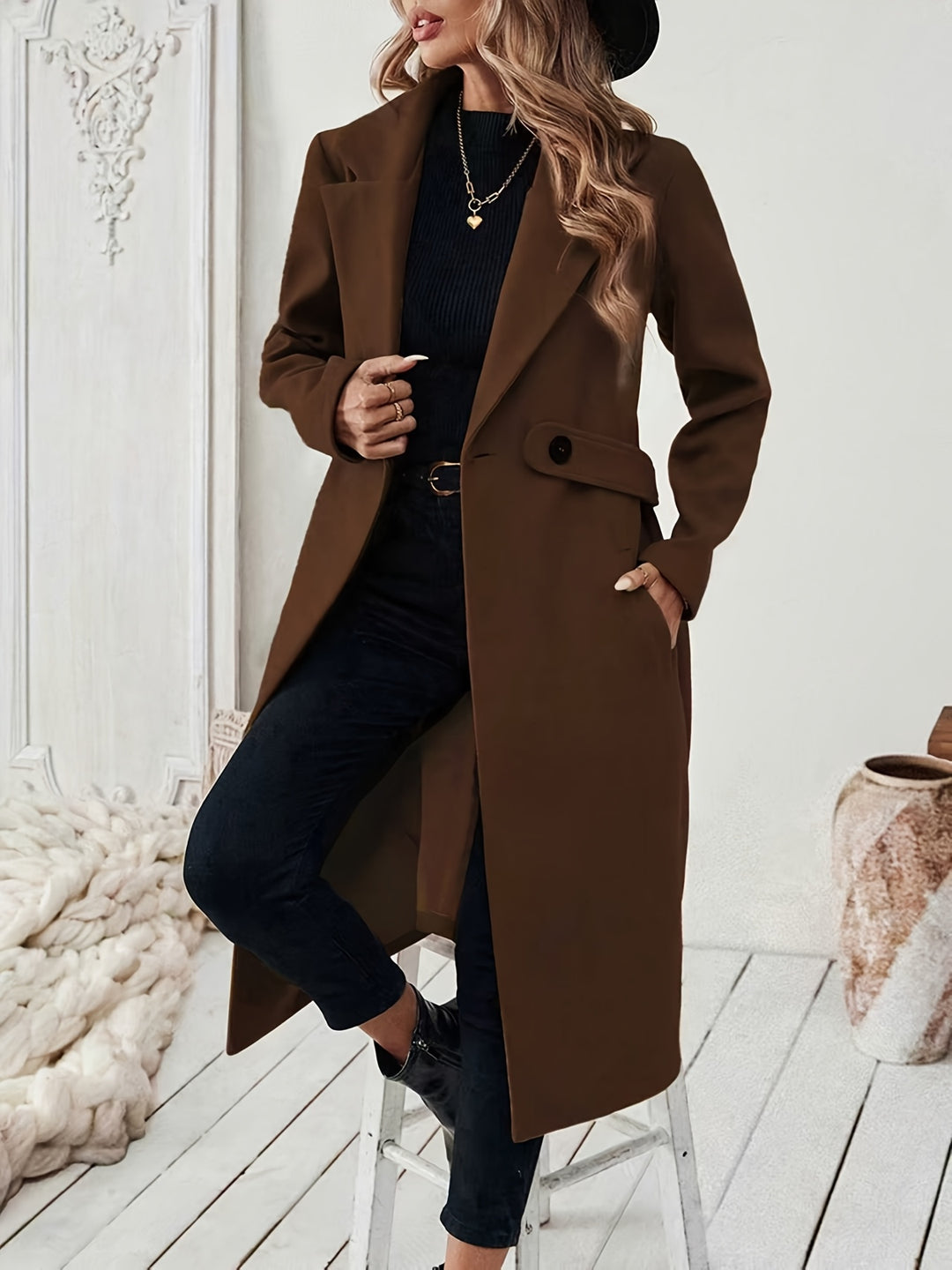Jamila | Timeless Tailored Long Coat