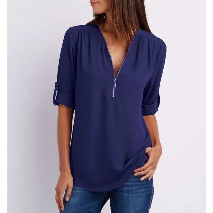 Harlow | Relaxed Zip Blouse
