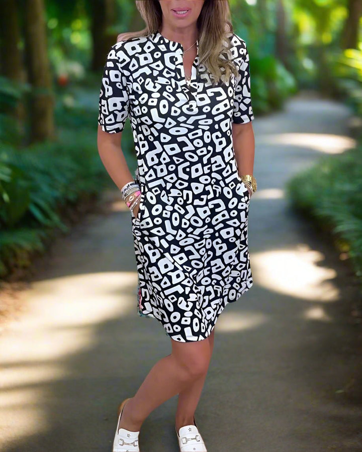 Cecilia | Chic V-Neck Dress