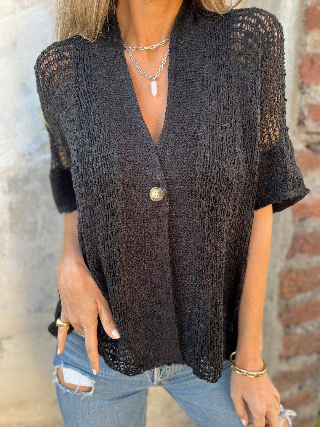 Lavinia | Chic Textured Blouse