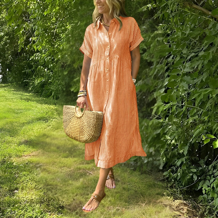 Karina | Flattering Striped Dress